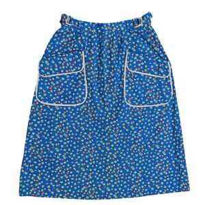 Vintage Hunter Sportswear Sz 6 Skirt Strawberry Garden Pockets Midi Cottage Boho